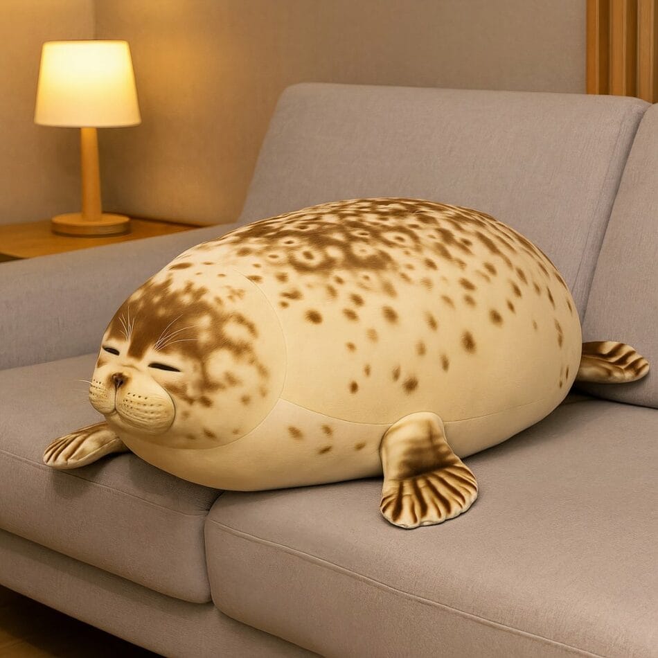 Knuffel Realistisch Zeehond XXL 85 cm of 120 cm De Knuffel
