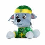 Knuffel Rocky Pat Patrouille Chiot met Bandana in Teamkleuren De Knuffel