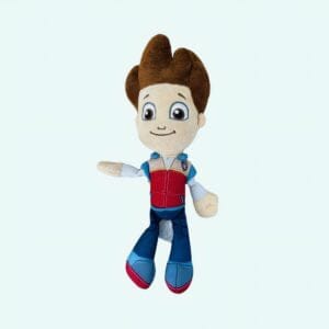 Knuffel Rocky Pat Patrouille Chiot met Bandana in Teamkleuren De Knuffel