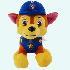 Knuffel Rocky Pat Patrouille Chiot met Bandana in Teamkleuren De Knuffel