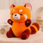 Knuffel Rode Panda Zachte Plucheknuffel Met Charmante Glimlach De Knuffel