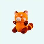 Knuffel Rode Panda Zachte Plucheknuffel Met Charmante Glimlach De Knuffel