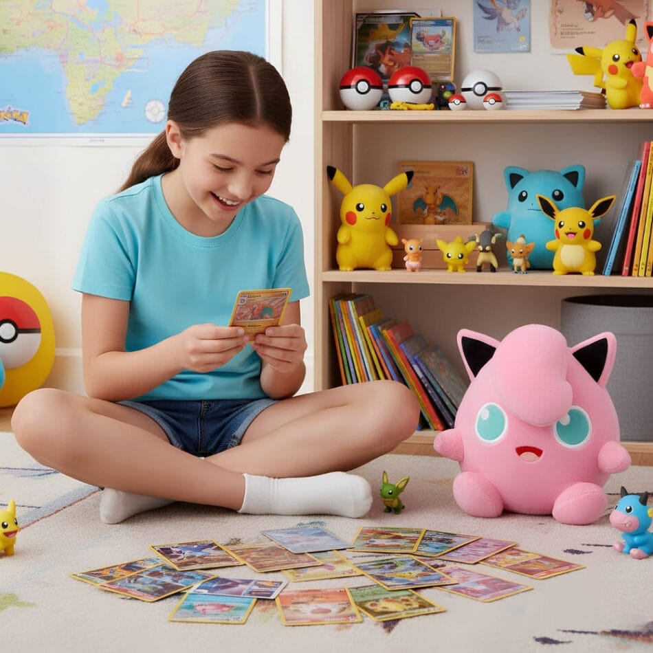 Knuffel Rondoudou Pokémon Met Turquoise Ogen En Zachte Kuif De Knuffel
