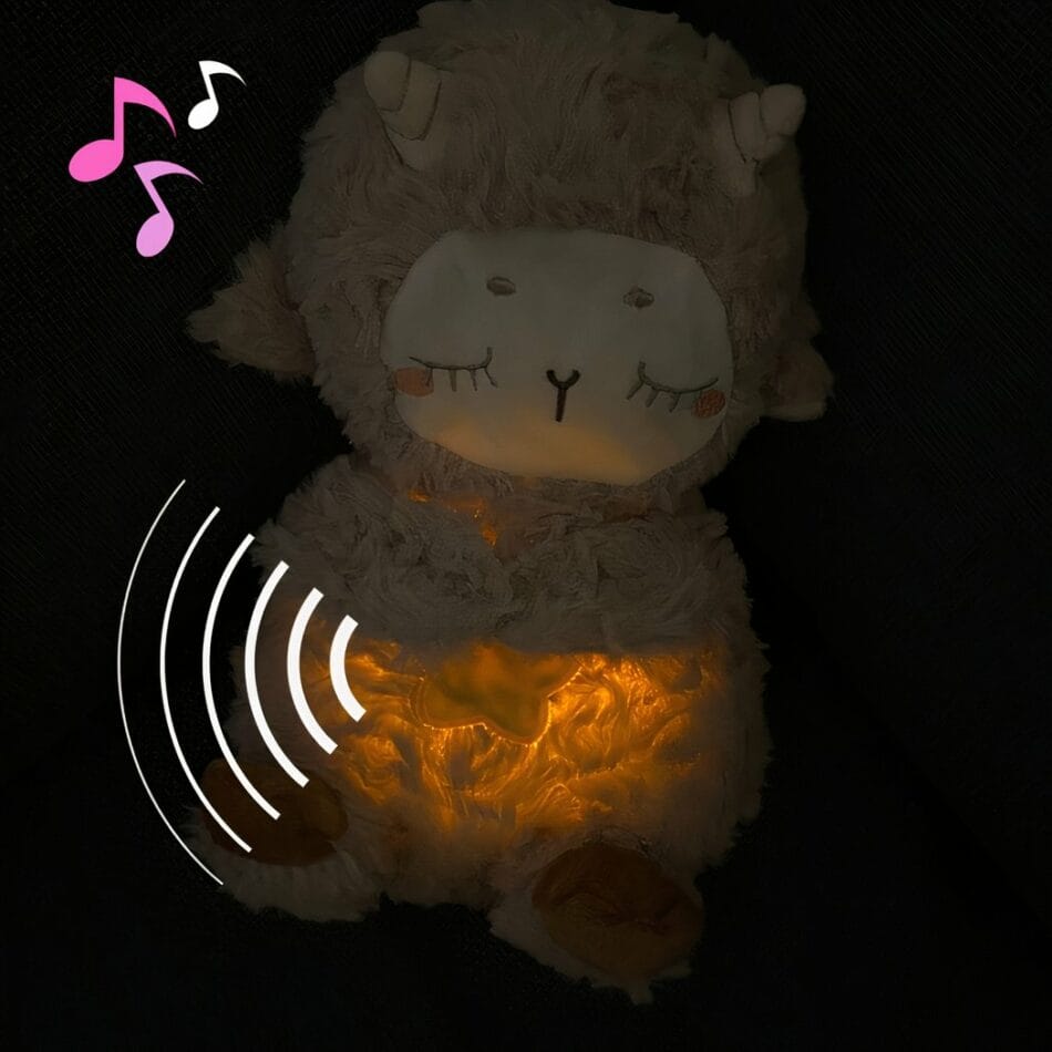 Knuffel Schaap Ademend Met Slaapliedje En Subtiel Licht De Knuffel
