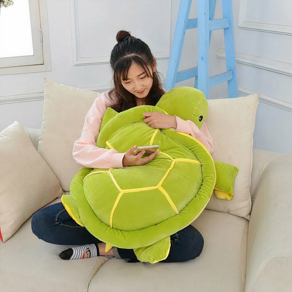 Knuffel Schildpad Kussen Ultra Zachte Comfort en Rust De Knuffel