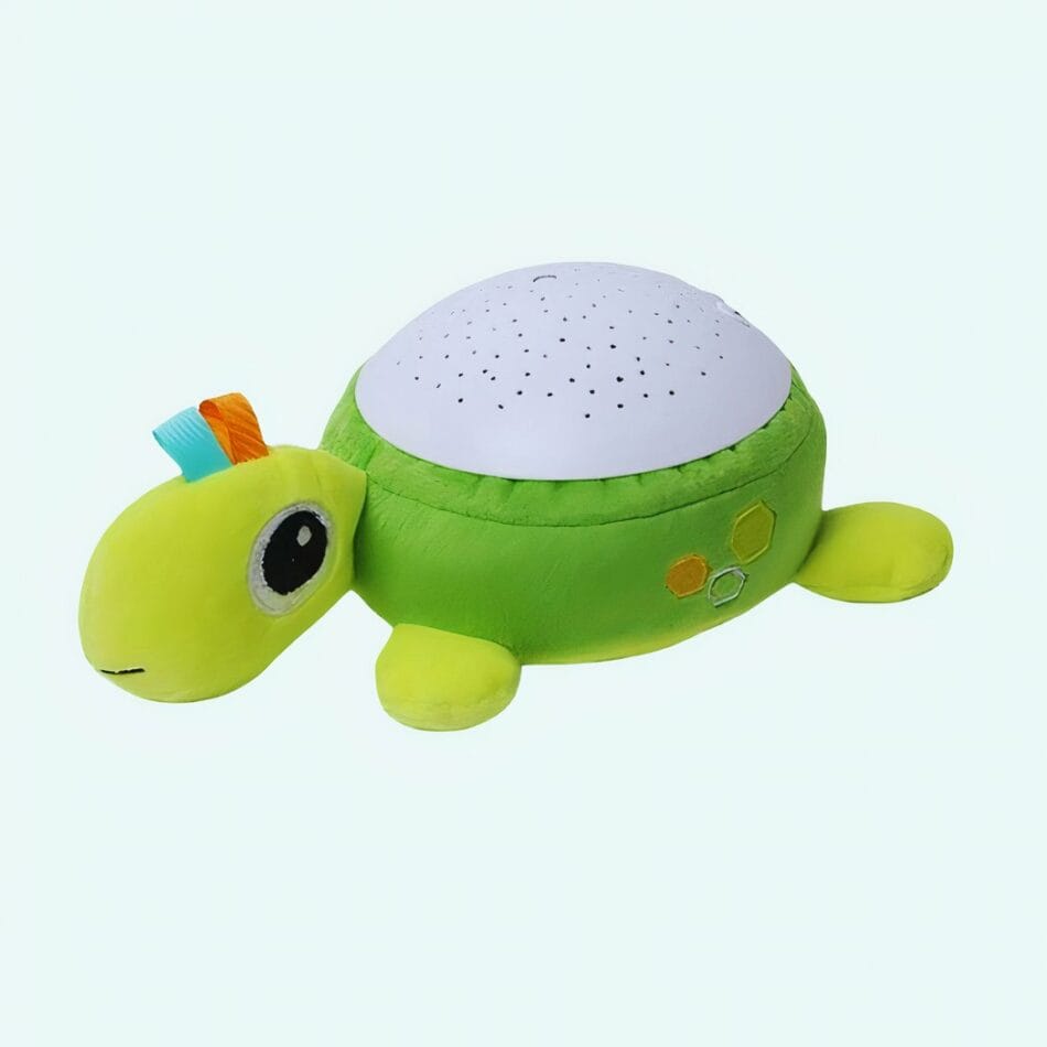 Knuffel Schildpad Met Wit Geluid En Nachtlicht In Schelp De Knuffel
