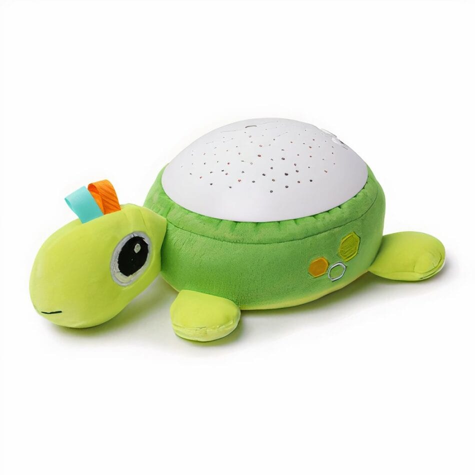 Knuffel Schildpad Met Wit Geluid En Nachtlicht In Schelp De Knuffel