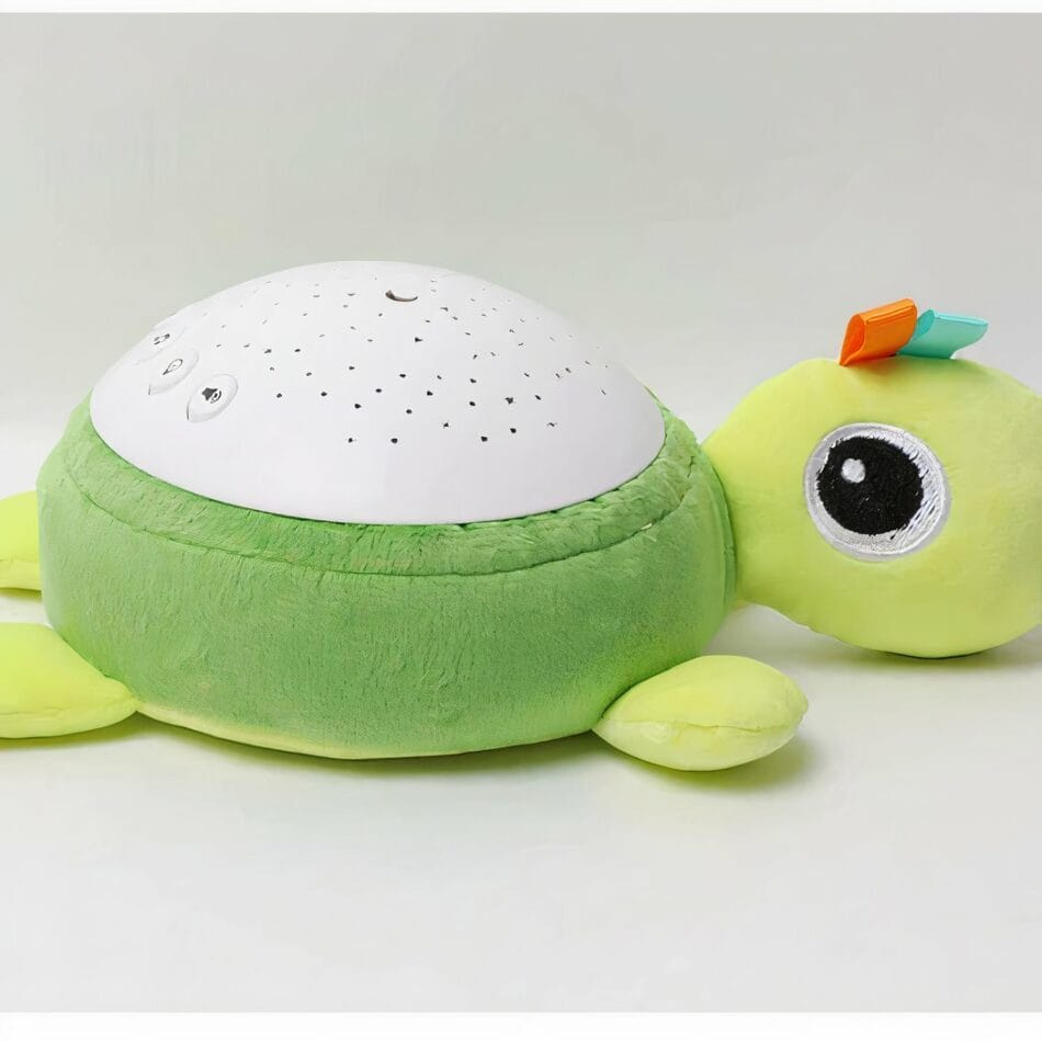Knuffel Schildpad Met Wit Geluid En Nachtlicht In Schelp De Knuffel