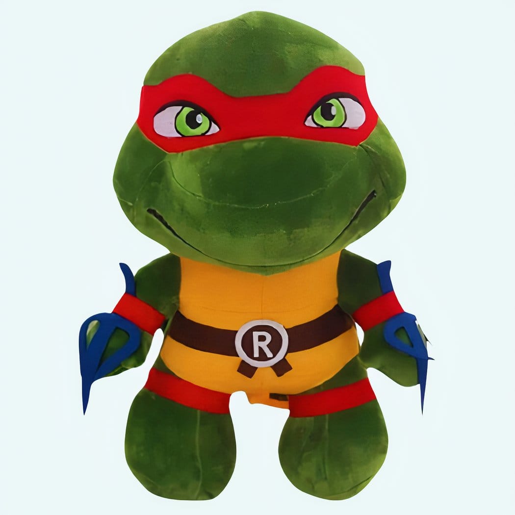 Knuffel Schildpad Ninja Raphael Met Rode Bandana De Knuffel 35cm