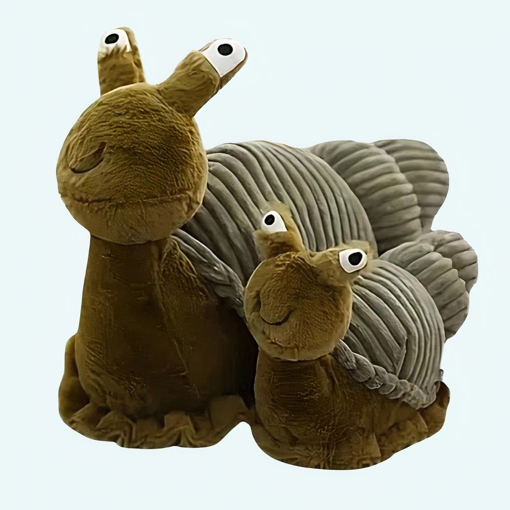 Knuffel Slak Groen Zachte Pluche In Twee Maten Voor Kinderen De Knuffel 28cm