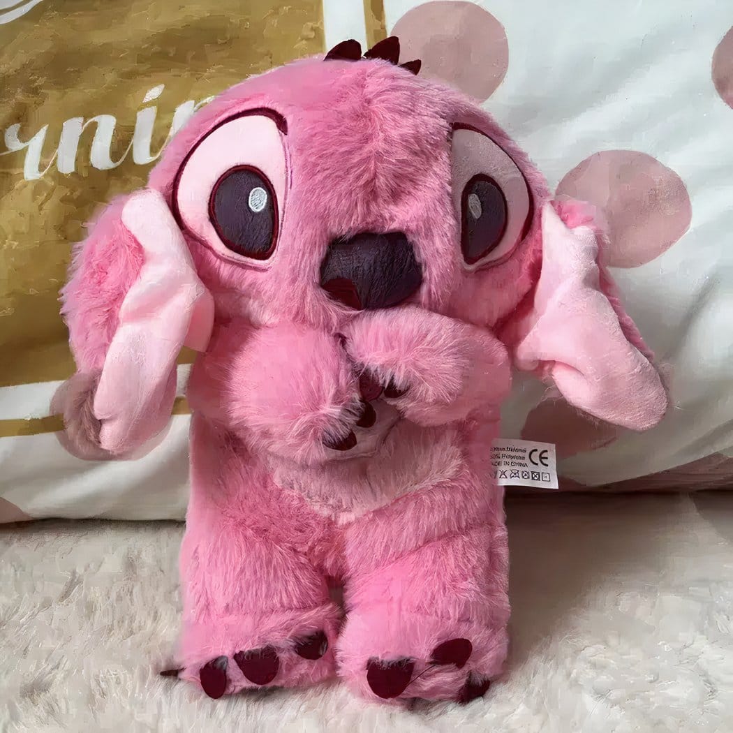 Knuffel Stitch Ademend Met Slaapliedje En Rustgevend Licht De Knuffel angel