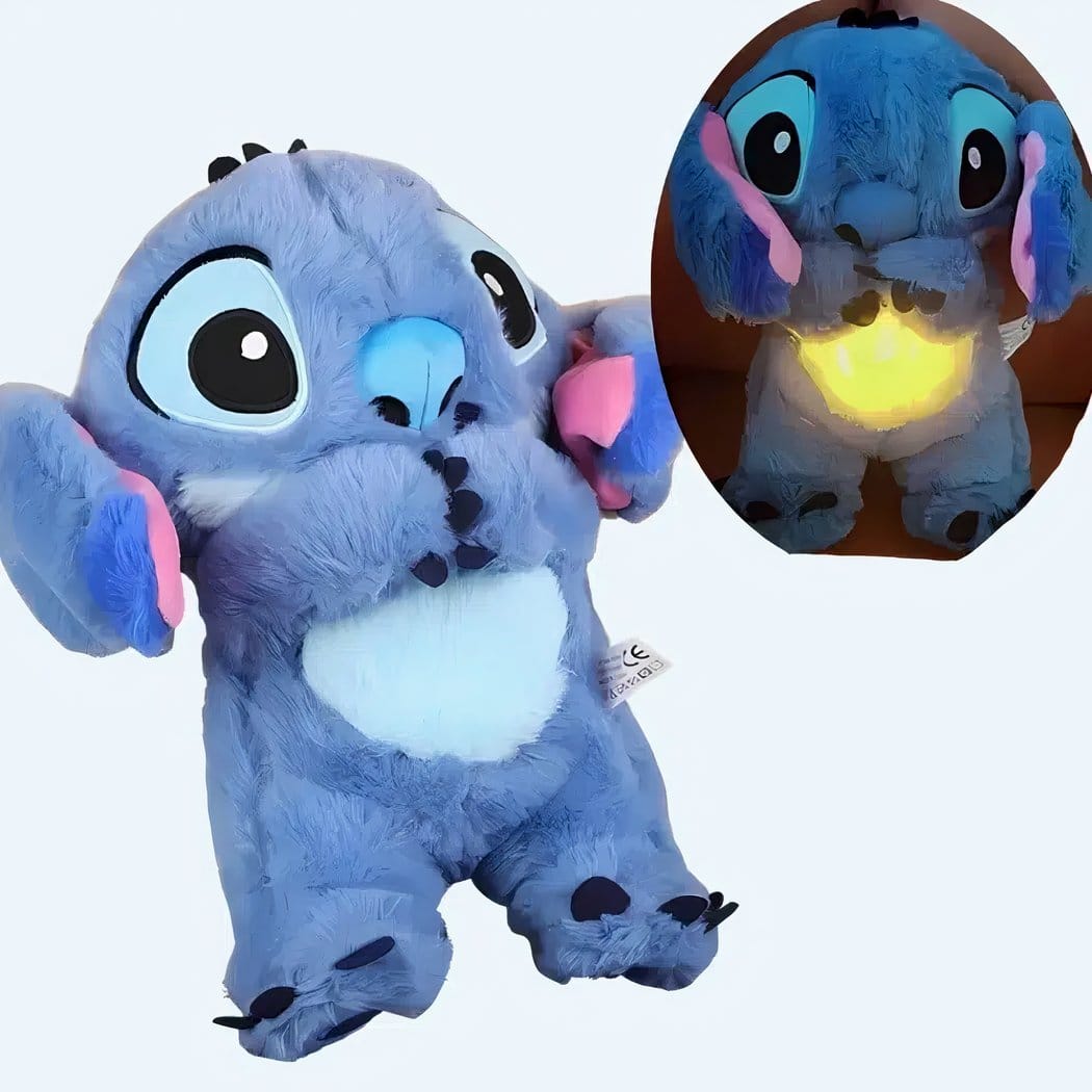 Knuffel Stitch Ademend Met Slaapliedje En Rustgevend Licht De Knuffel stitch