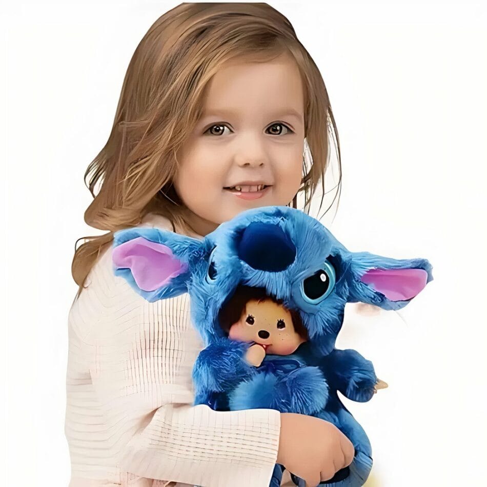 Knuffel Stitch als Monchhichi Ultra Zachte Disney Knuffel De Knuffel