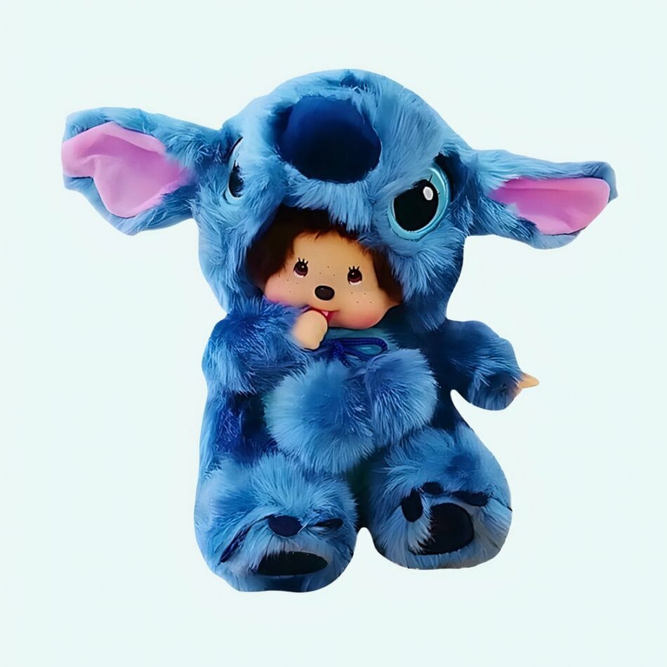 Knuffel Stitch als Monchhichi Ultra Zachte Disney Knuffel De Knuffel