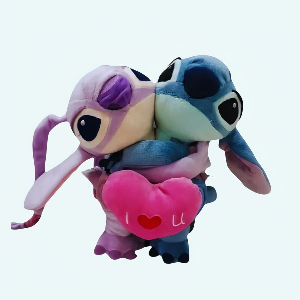 Knuffel Stitch en Angel Amour Lilo en Stitch Duo Knuffels De Knuffel