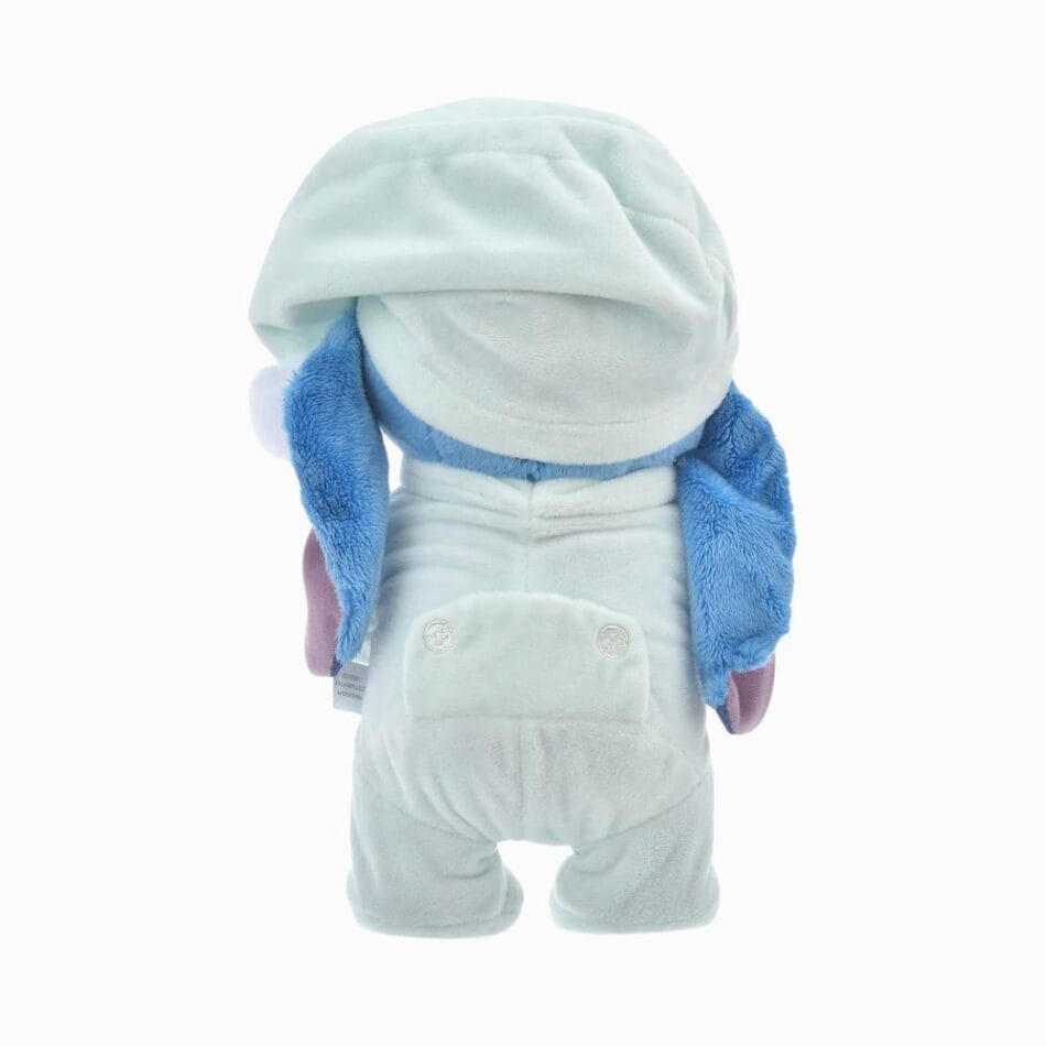 Knuffel Stitch in Pyjama met Wit Nachtbonnetje De Knuffel