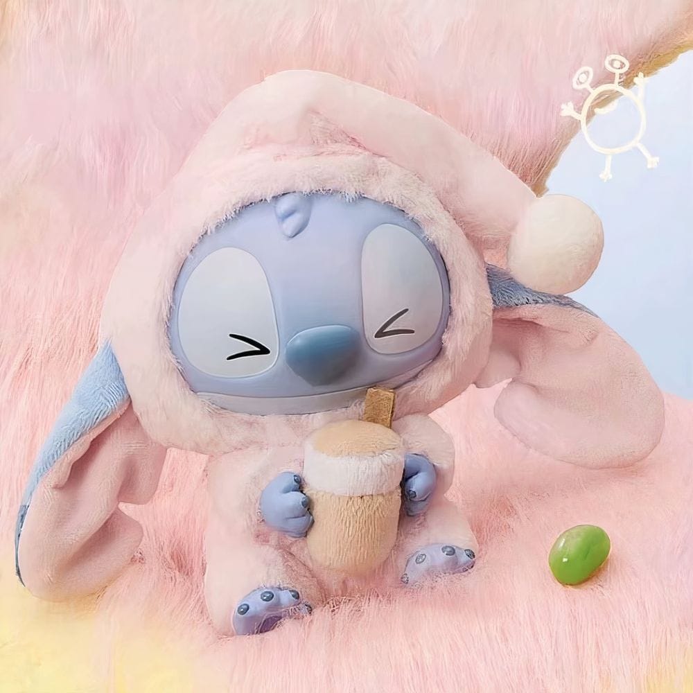 Knuffel Stitch Labubu-stijl Zacht Speels Dier Creatie De Knuffel Stitch Thé Gourmand