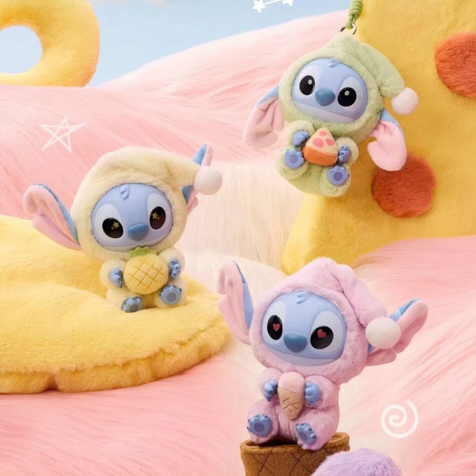 Knuffel Stitch Labubu-stijl Zacht Speels Dier Creatie De Knuffel