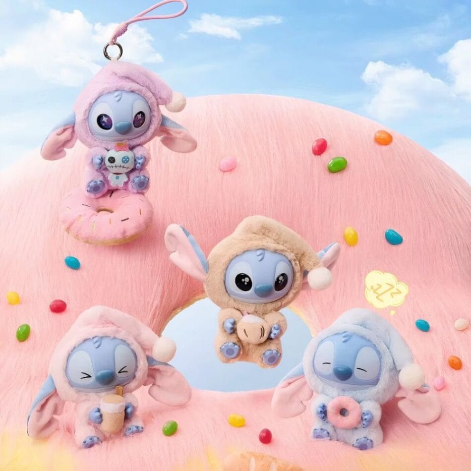 Knuffel Stitch Labubu-stijl Zacht Speels Dier Creatie De Knuffel