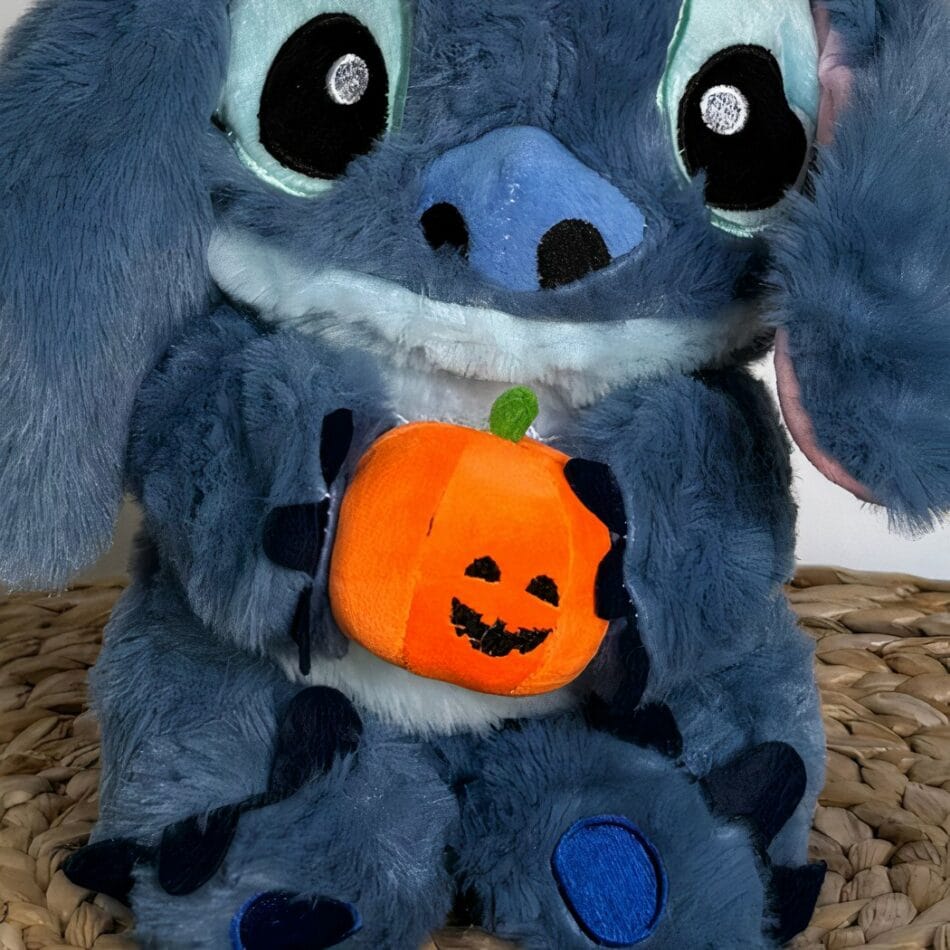 Knuffel Stitch Met Pompoen Ademend Buikpatroon Voor Kinderen De Knuffel