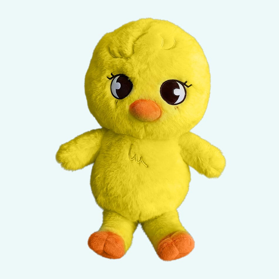 Knuffel Stray Kids SKZOO Bbokari Gele Pluim Oranje Snavel Pootjes De Knuffel