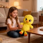 Knuffel Stray Kids SKZOO Bbokari Gele Pluim Oranje Snavel Pootjes De Knuffel