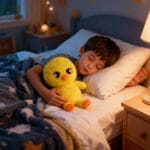 Knuffel Stray Kids SKZOO Bbokari Gele Pluim Oranje Snavel Pootjes De Knuffel