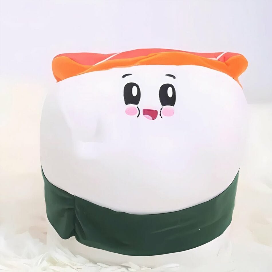 Knuffel Sushi Saumon Superzacht Pluche Speels Gezichtje De Knuffel