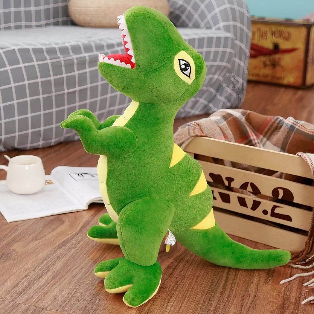 Knuffel T Rex Reuzen 110 cm en 160 cm Groot De Knuffel 110cm / groen