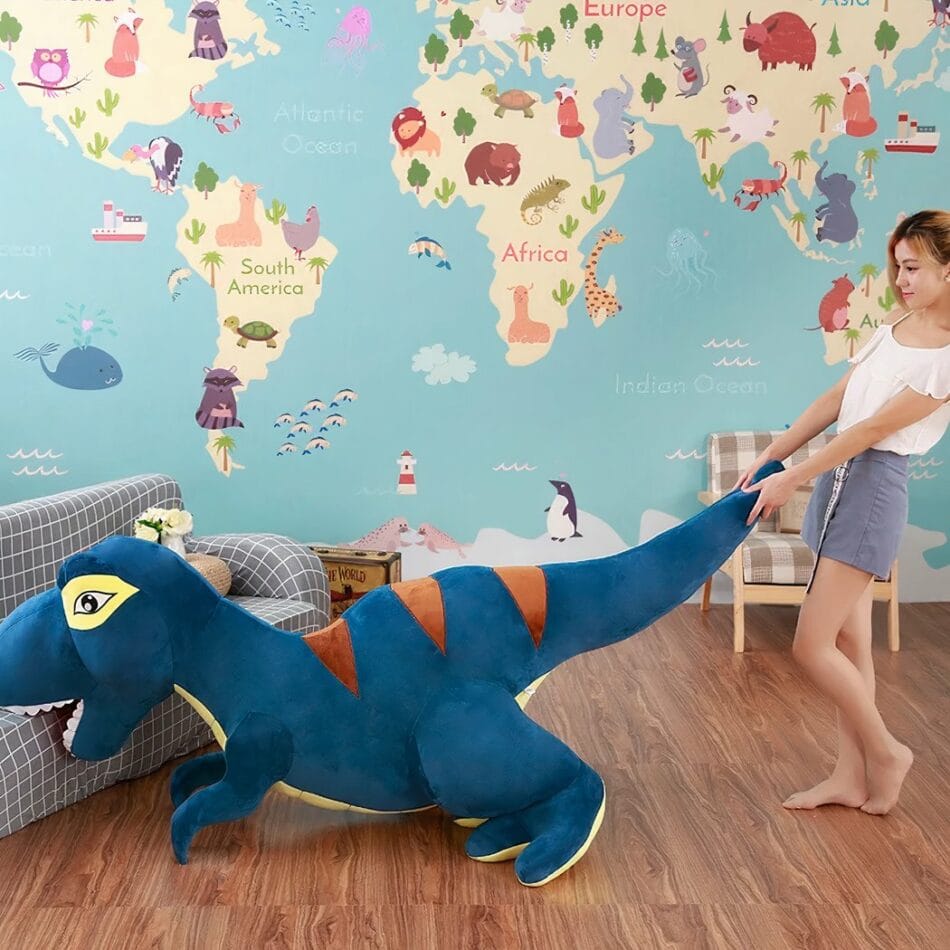 Knuffel T Rex Reuzen 110 cm en 160 cm Groot De Knuffel