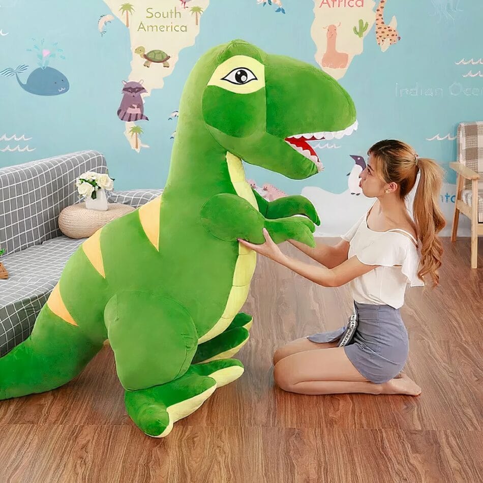 Knuffel T Rex Reuzen 110 cm en 160 cm Groot De Knuffel