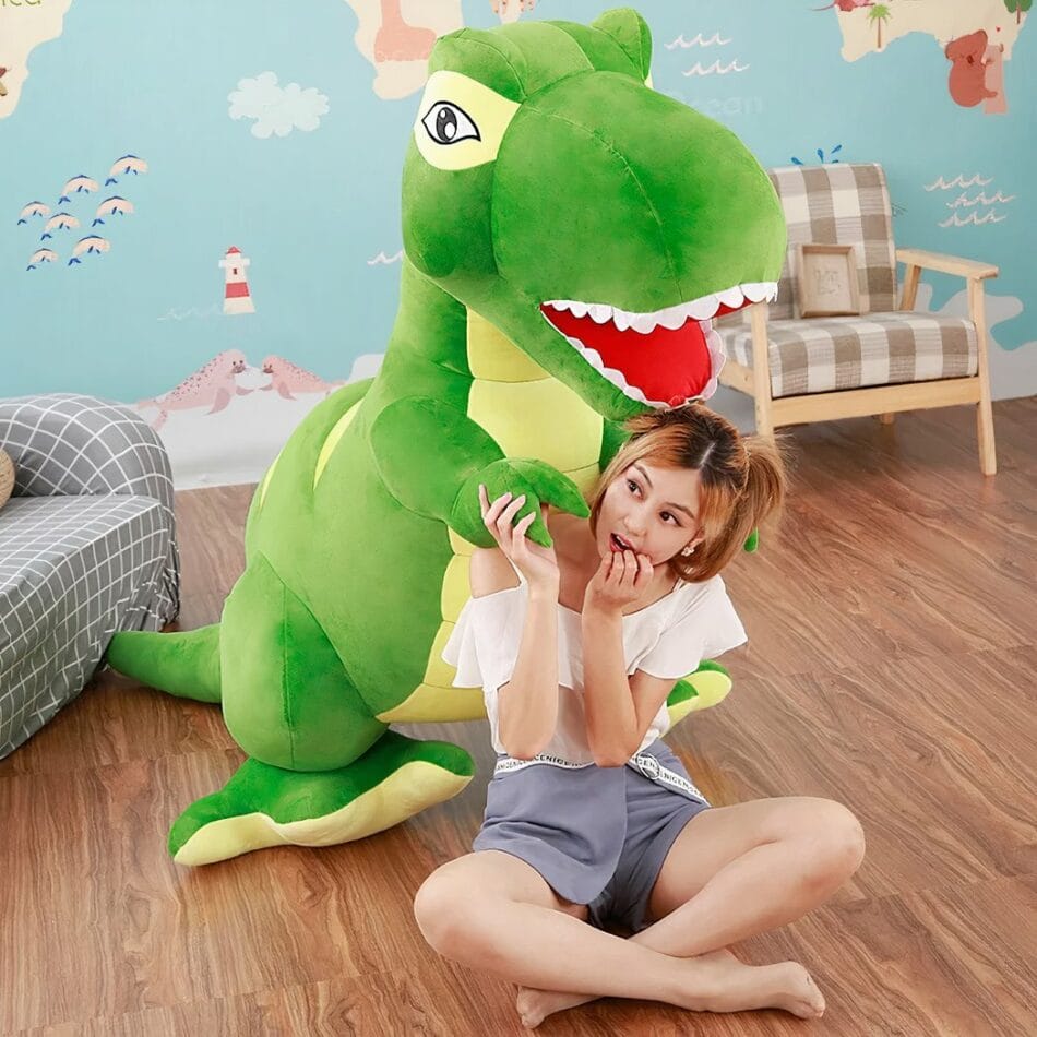 Knuffel T Rex Reuzen 110 cm en 160 cm Groot De Knuffel