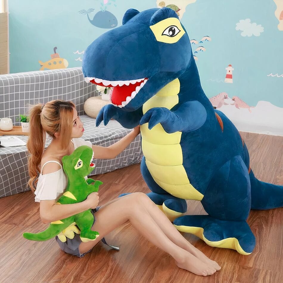 Knuffel T Rex Reuzen 110 cm en 160 cm Groot De Knuffel