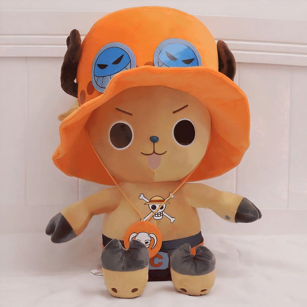 Knuffel Tony Chopper One Piece Méchant Orange Als Ace De Piraat De Knuffel 35cm