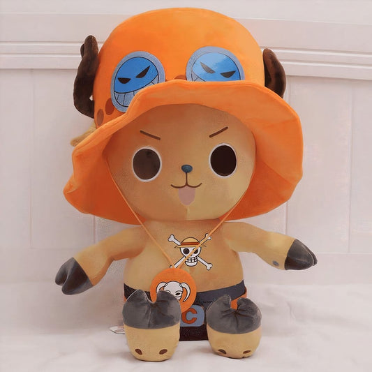 Knuffel Tony Chopper One Piece Méchant Orange Als Ace De Piraat De Knuffel 35cm