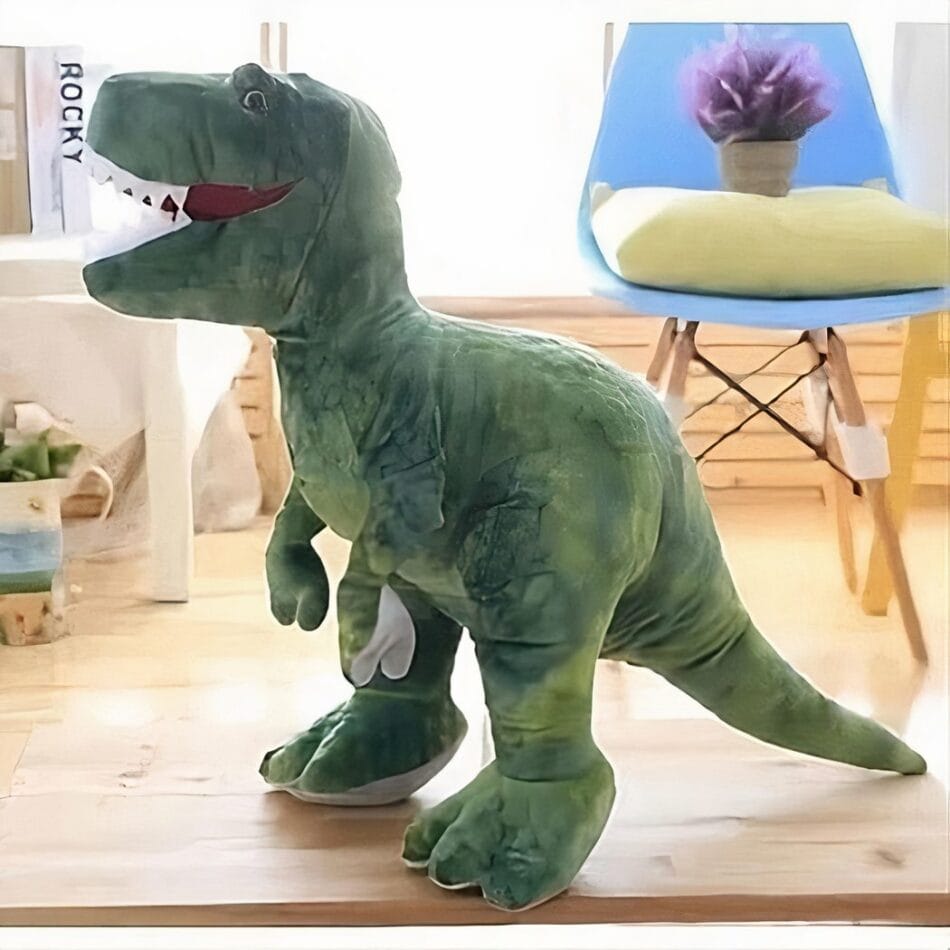 Knuffel Tyrannosaurus Groen Wild 60 cm Dinosaurusknuffel De Knuffel