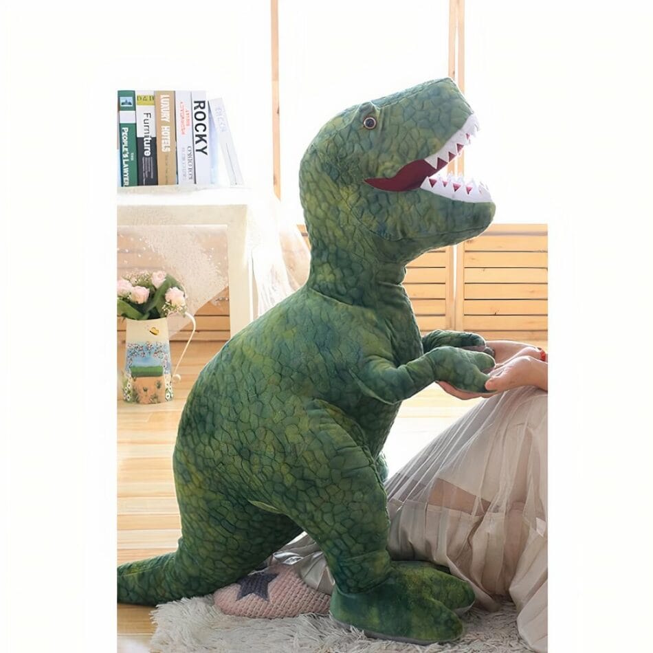 Knuffel Tyrannosaurus Groen Wild 60 cm Dinosaurusknuffel De Knuffel