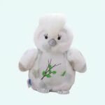 Knuffel Uil Kawaii Met Kleurrige Krulletjes Op Het Hoofd De Knuffel