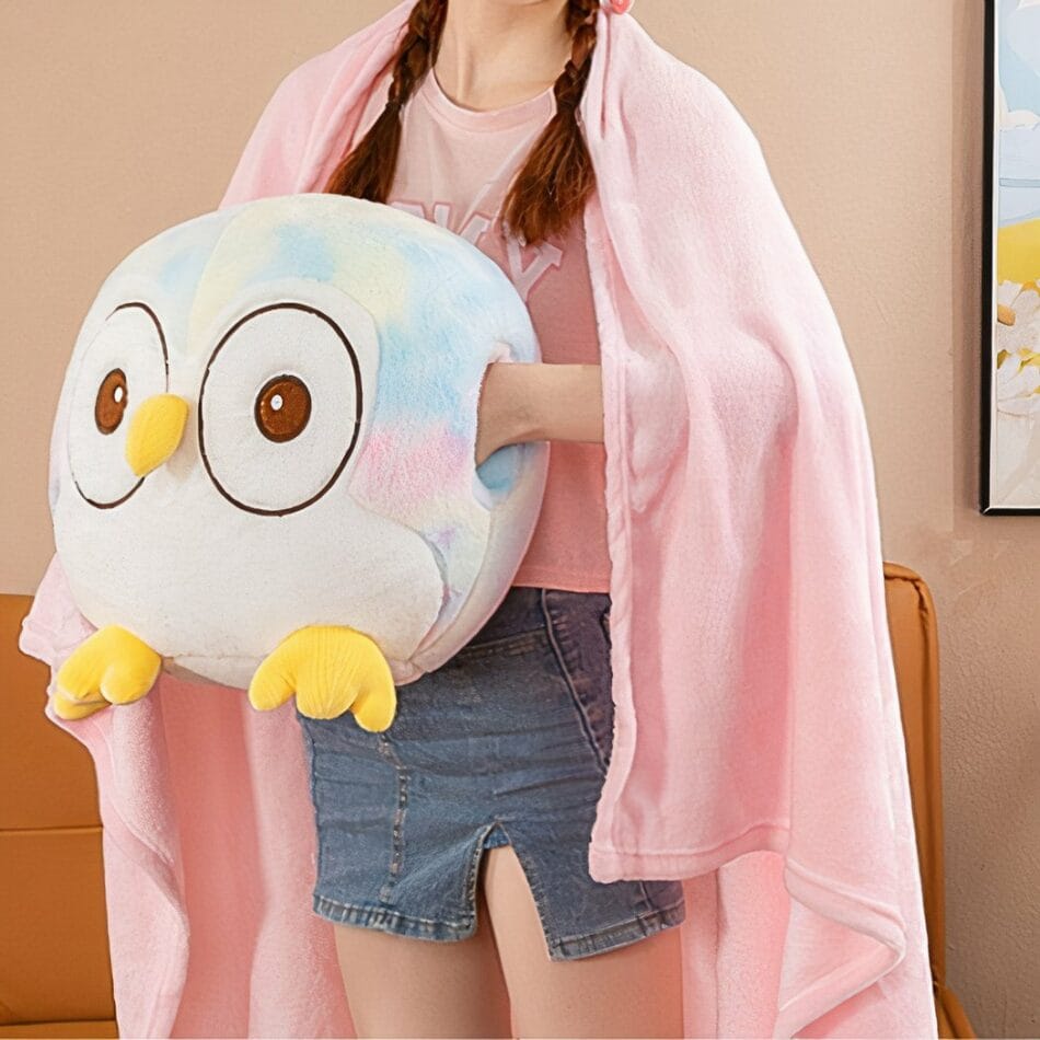 Knuffel Uil Schattig Superzachte Polyester Met Grote Ogen De Knuffel
