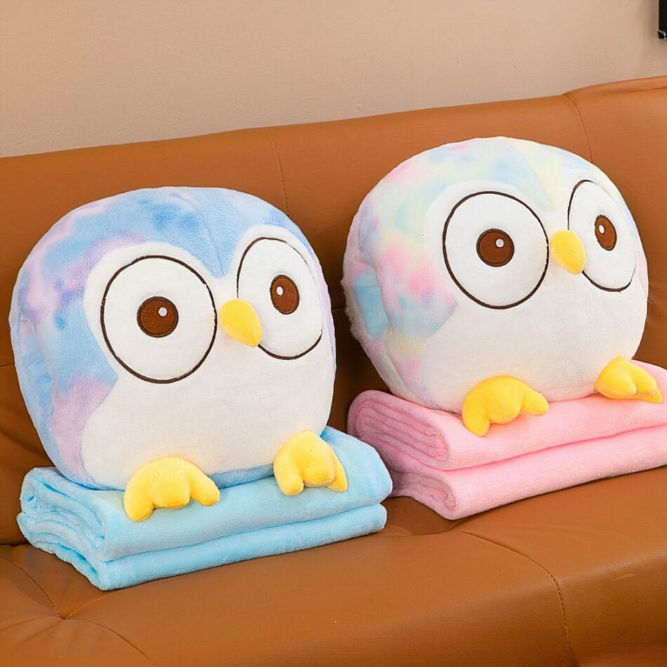 Knuffel Uil Schattig Superzachte Polyester Met Grote Ogen De Knuffel