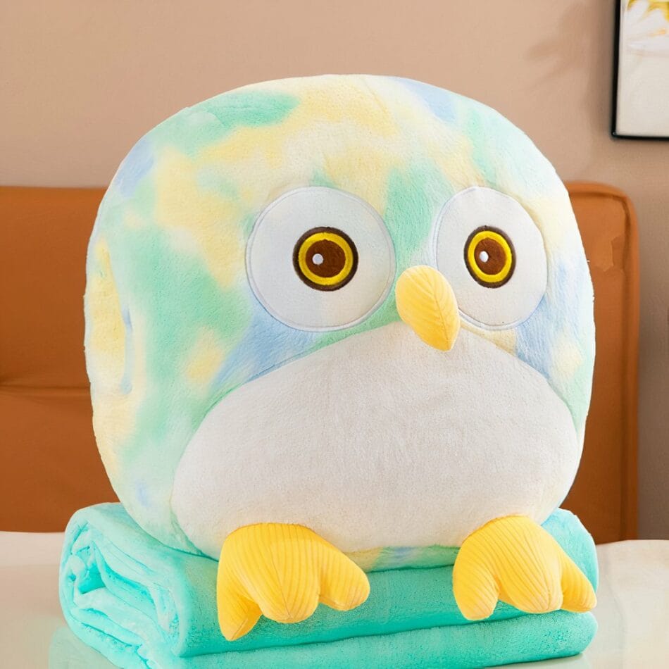 Knuffel Uil Schattig Superzachte Polyester Met Grote Ogen De Knuffel