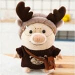Knuffel Varken Gekleed Als Rendier Zachte Feestelijke Speelknuffel De Knuffel