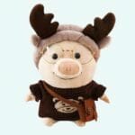 Knuffel Varken Gekleed Als Rendier Zachte Feestelijke Speelknuffel De Knuffel