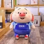 Knuffel Varken Gekleed in Bricoleur Outfit Zachte Knuffel De Knuffel