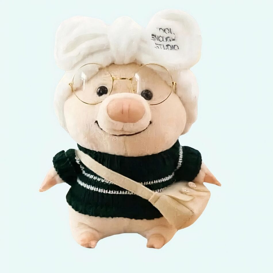 Knuffel Varken In Zwarte Woltrui Zachte Knuffel Met Trui De Knuffel
