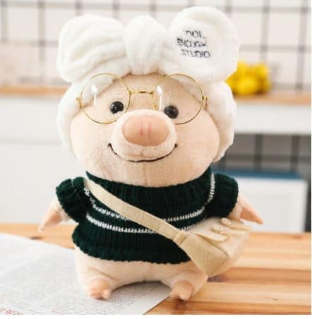 Knuffel Varken In Zwarte Woltrui Zachte Knuffel Met Trui De Knuffel