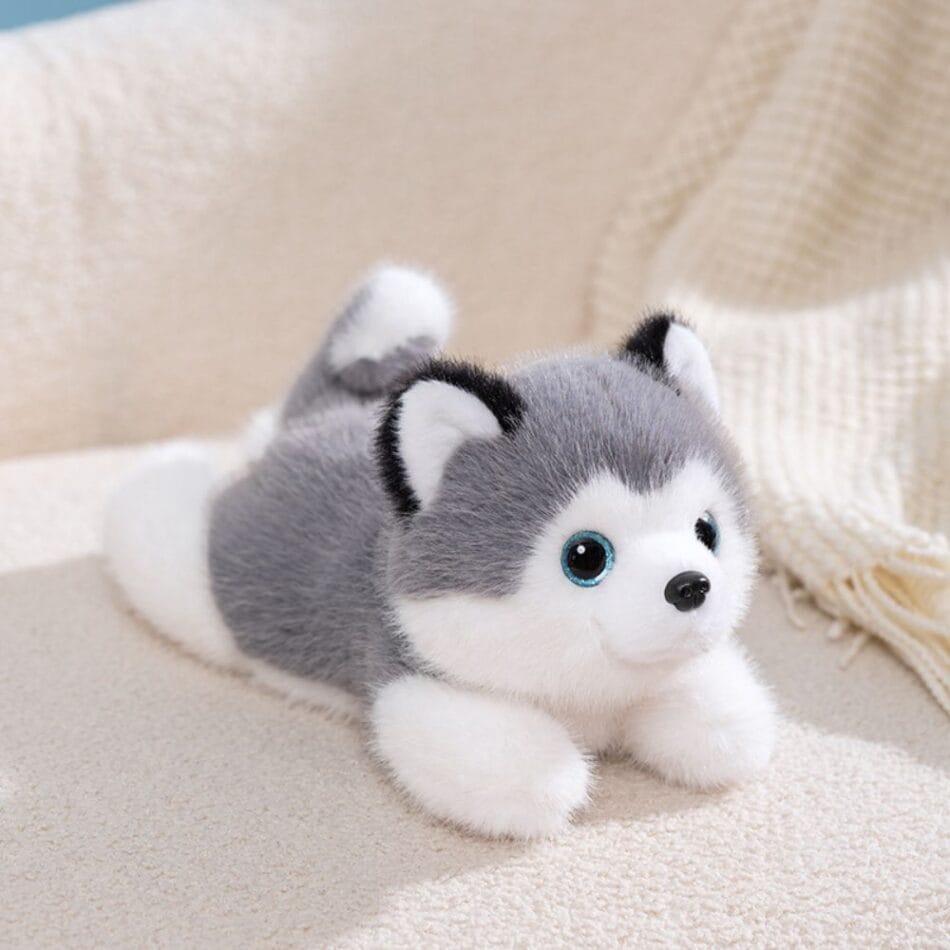 Knuffel Verzwaard Husky 2 kg Realistische Slaapknuffel Voor Rust De Knuffel