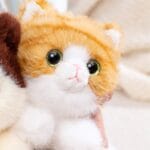 Knuffel Verzwaard Kat Oranje Rood Met Diepe Druk Kalmeren Slaap De Knuffel