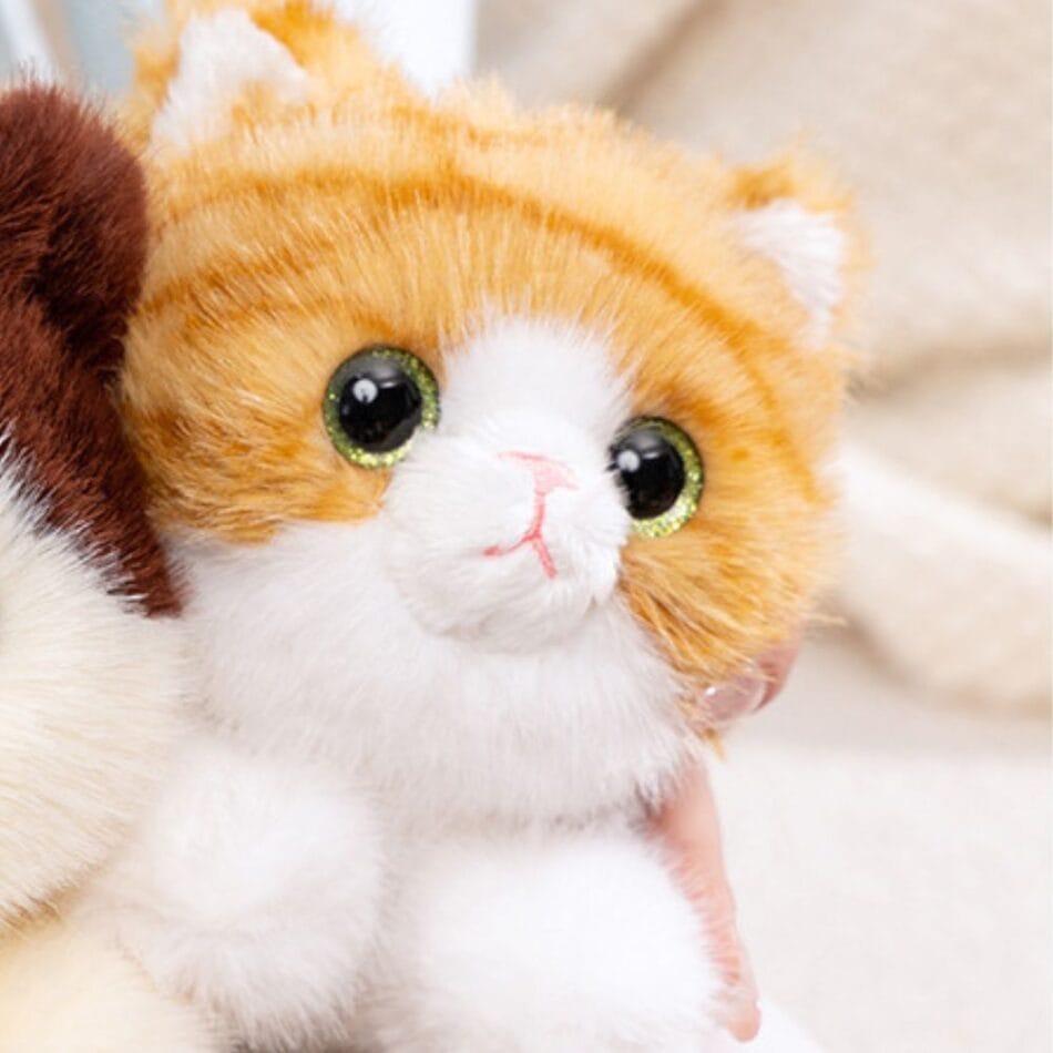 Knuffel Verzwaard Kat Oranje Rood Met Diepe Druk Kalmeren Slaap De Knuffel
