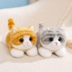 Knuffel Verzwaard Kat Oranje Rood Met Diepe Druk Kalmeren Slaap De Knuffel